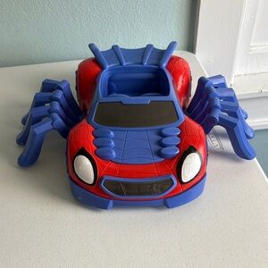 Marvel 2021 Spider-Man  Red and Blue Toy Car